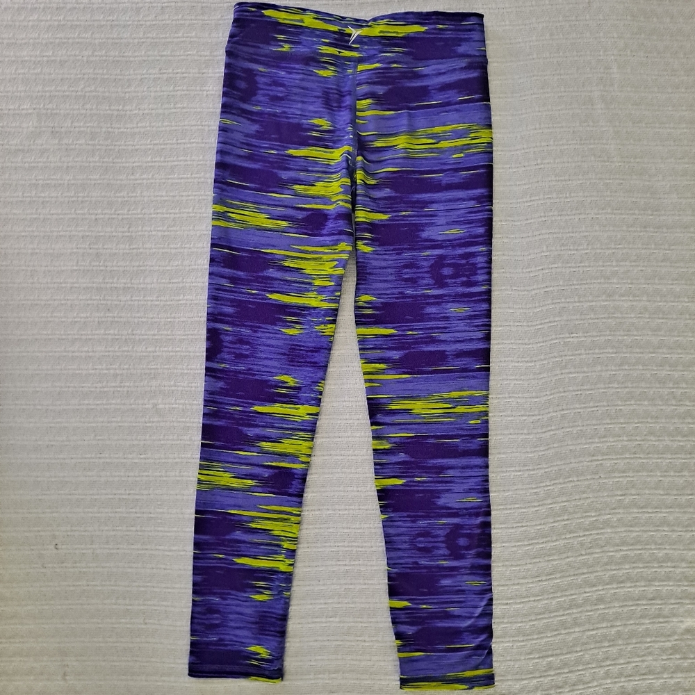 Old Navy Purple and Green Leggings - Picture 2 of 3